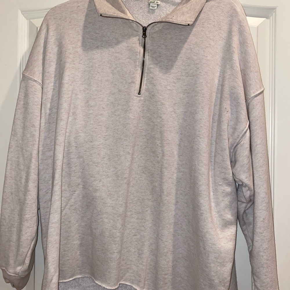 Cream colored quaterzip